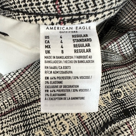 American Eagle-Ankle Plaid Spring Pants (Size:4) - Picture 9 of 10
